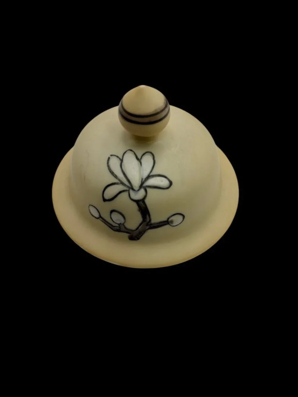 VTG Floral Ginger Jar Porcelain Lidded Vase Chinoiserie Indian Tree Decor 9
